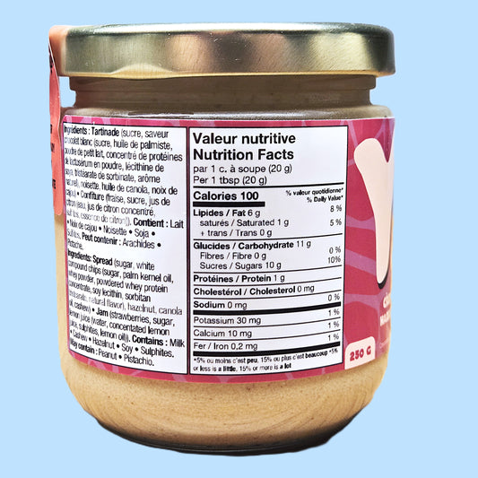 Crème de noisette et fraise