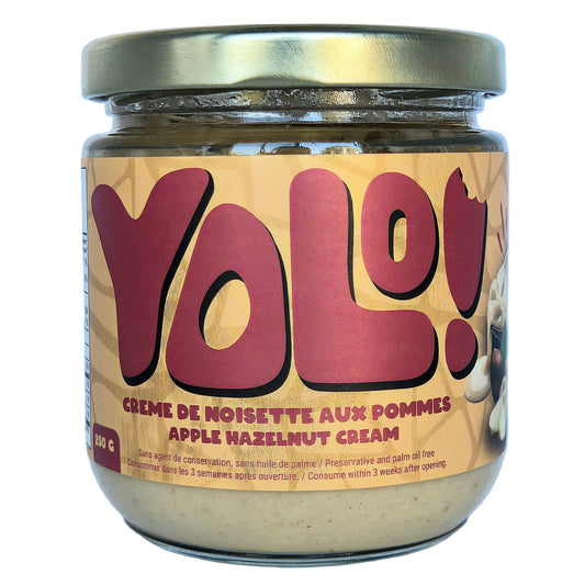 Hazelnut cream with apples