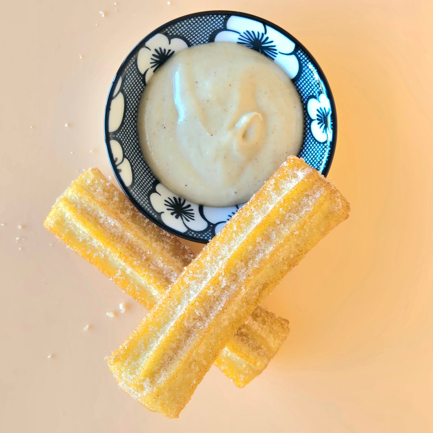 Churros avec crème de noisette