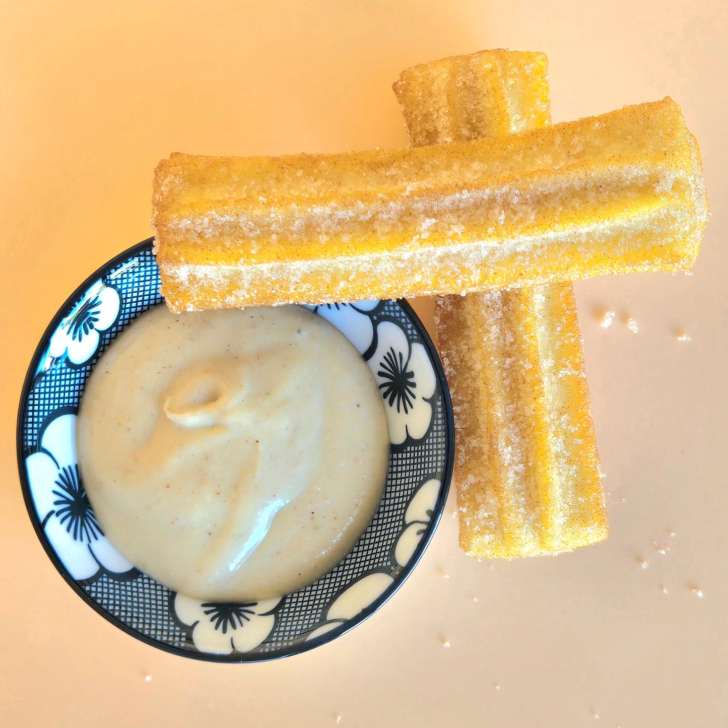 Churros avec crème de noisette