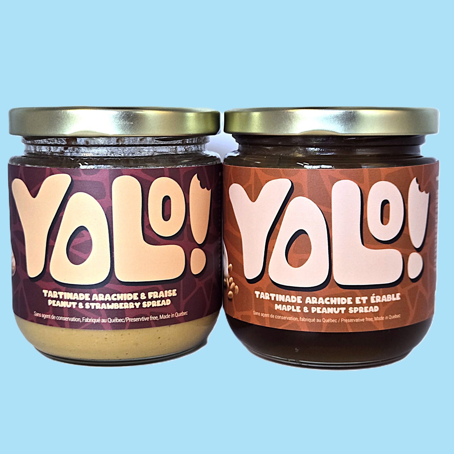 Tartinade arachide et fraise érable