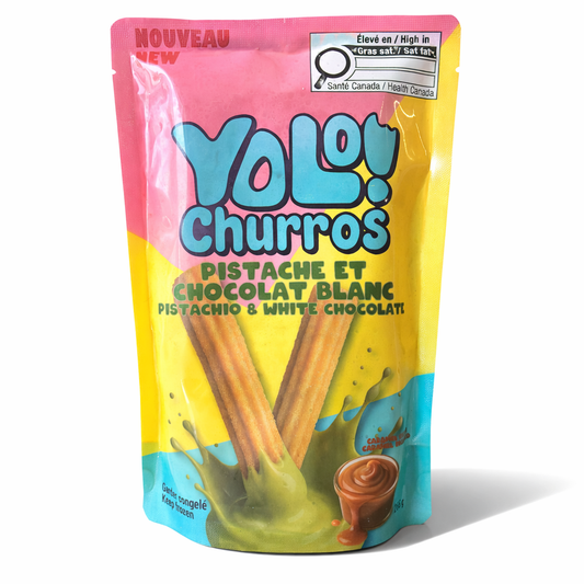 Churros avec tartinade pistache & au chocolat blanc