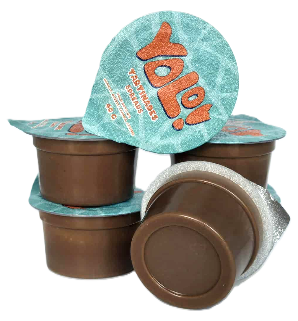 Portion de creme de noisettes et chocloat