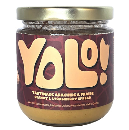 Tartinade d'arachide et fraise