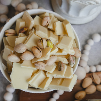 pistache et chocolat blanc
