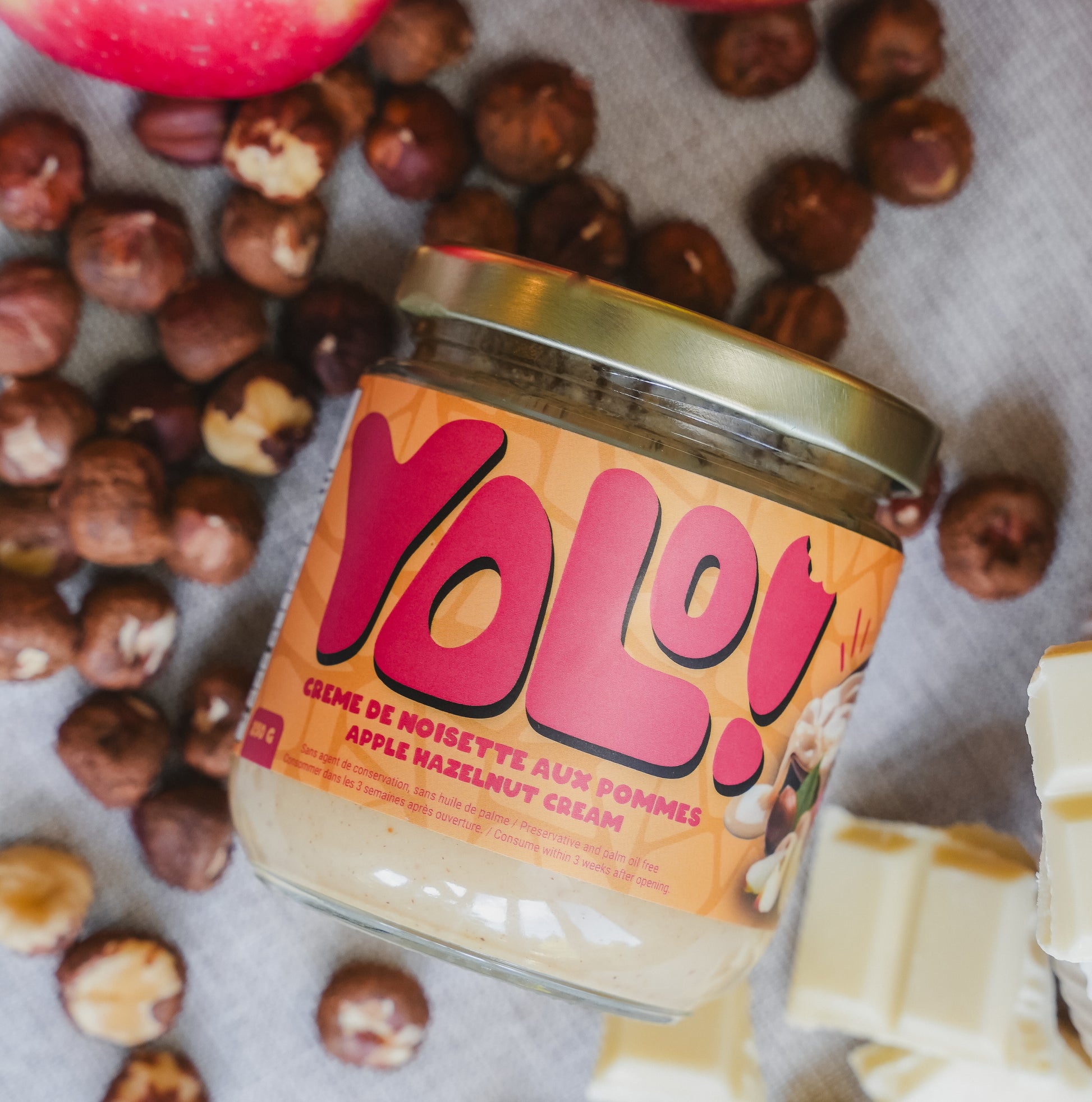 Crème de noisette aux pommes 